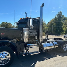 Peterbilt 389 Routine Aluminum Metal Polishing Windham, ME 1